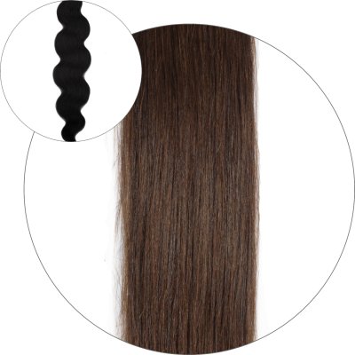 Body wave Tejphår - #4 Chokladbrun