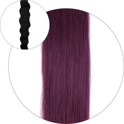 Natural wave Ponytail - #530 Mörk vinröd