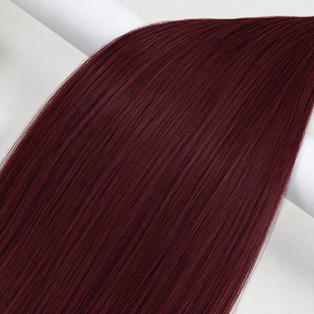 Tape-Extensions – #530 Dunkles Burgunderrot