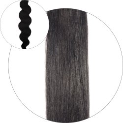 #1B Schwarzbraun, 50cm, 50g , Body Wave Tape Extensions