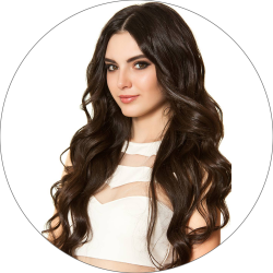 #2 Dunkelbraun, 60cm, 50g , Tape Extensions, Double drawn