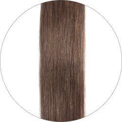 #6 Mittelbraun, 40cm, 50g, Premium Bondings, Single drawn