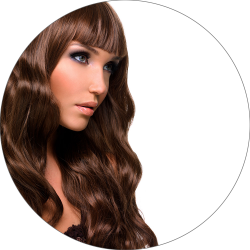 #6 Mittelbraun, 50cm, 125g, Premium Clip In Extensions