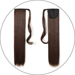 #1B Schwarzbraun, 70cm, 110g, Ponytail