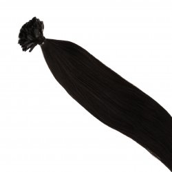 #1 Schwarz, 50cm, 50g, Bondings, Double drawn