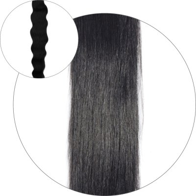 #1 Schwarz, 50 cm, Natural wave Ponytail