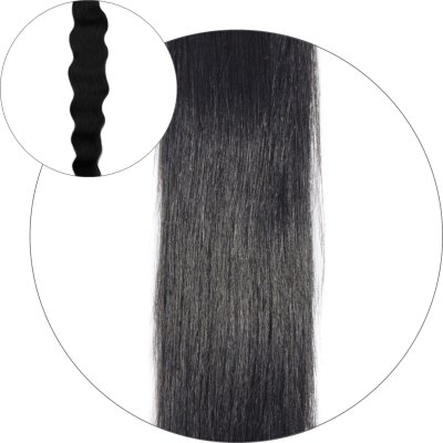 #1 Schwarz, 50 cm, Natural Wave Bondings