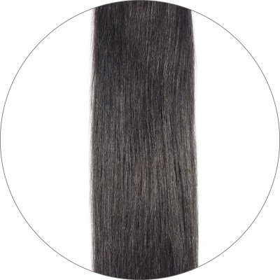 #1B Schwarzbraun, 60cm, 50g , Tape Extensions, Double drawn