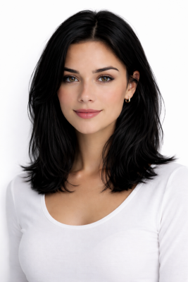 #1 Schwarz, 40cm, 50g , Seamless, Tape Extensions, Single drawn