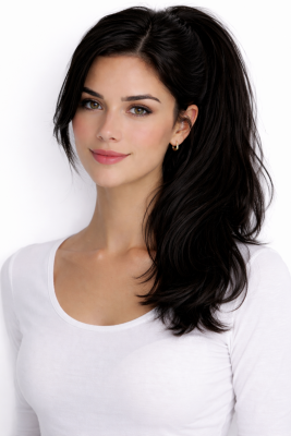 #1 Schwarz, 40cm, 80g, Ponytail